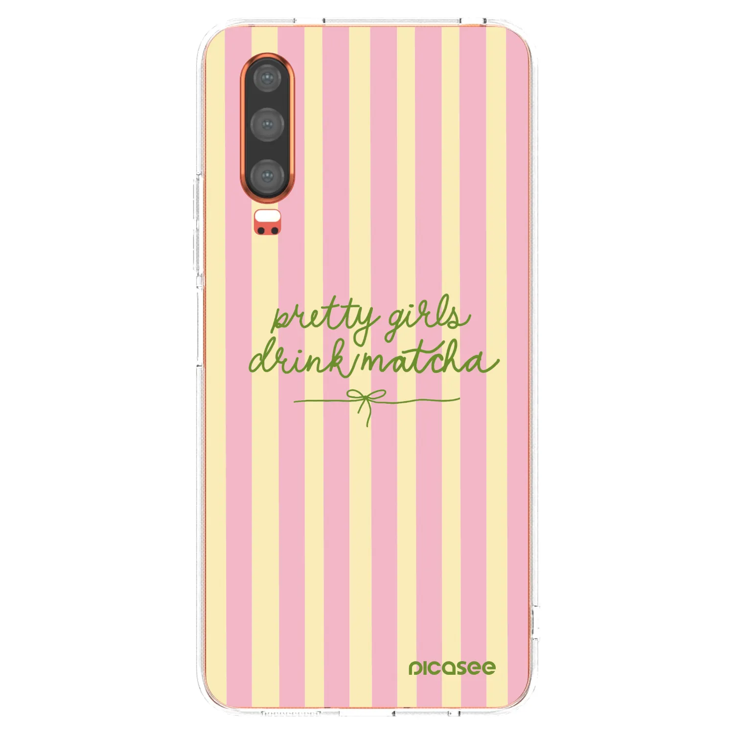 Picasee husă transparentă din silicon pentru Huawei P30 - Pretty matcha