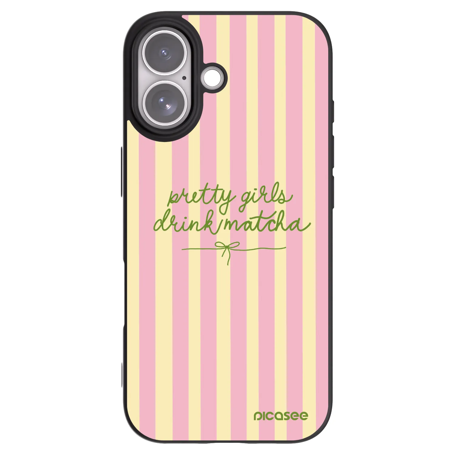 Picasee husă neagră din silicon pentru Apple iPhone 17 - Pretty matcha