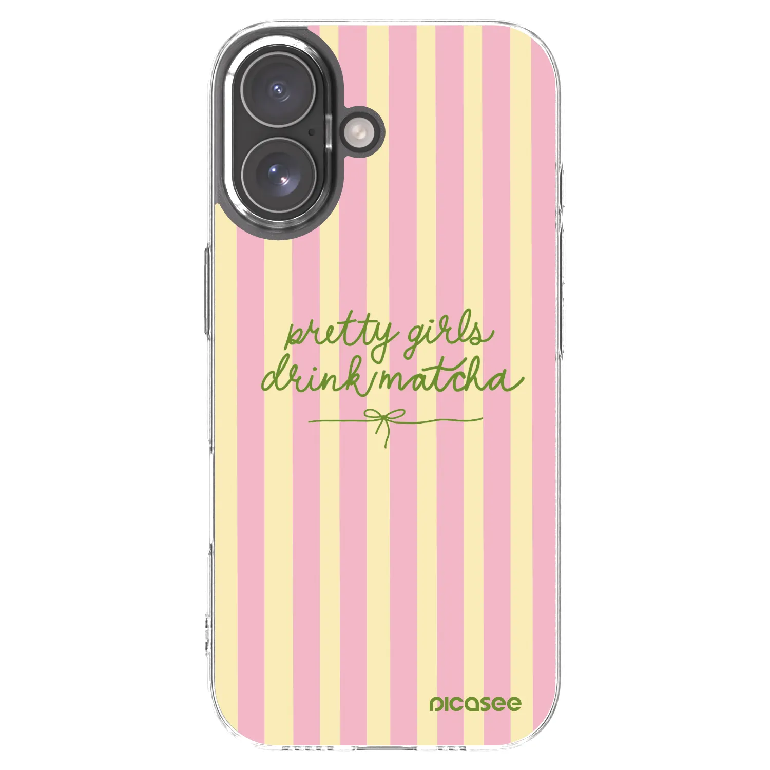 Picasee husă transparentă din silicon pentru Apple iPhone 17 - Pretty matcha