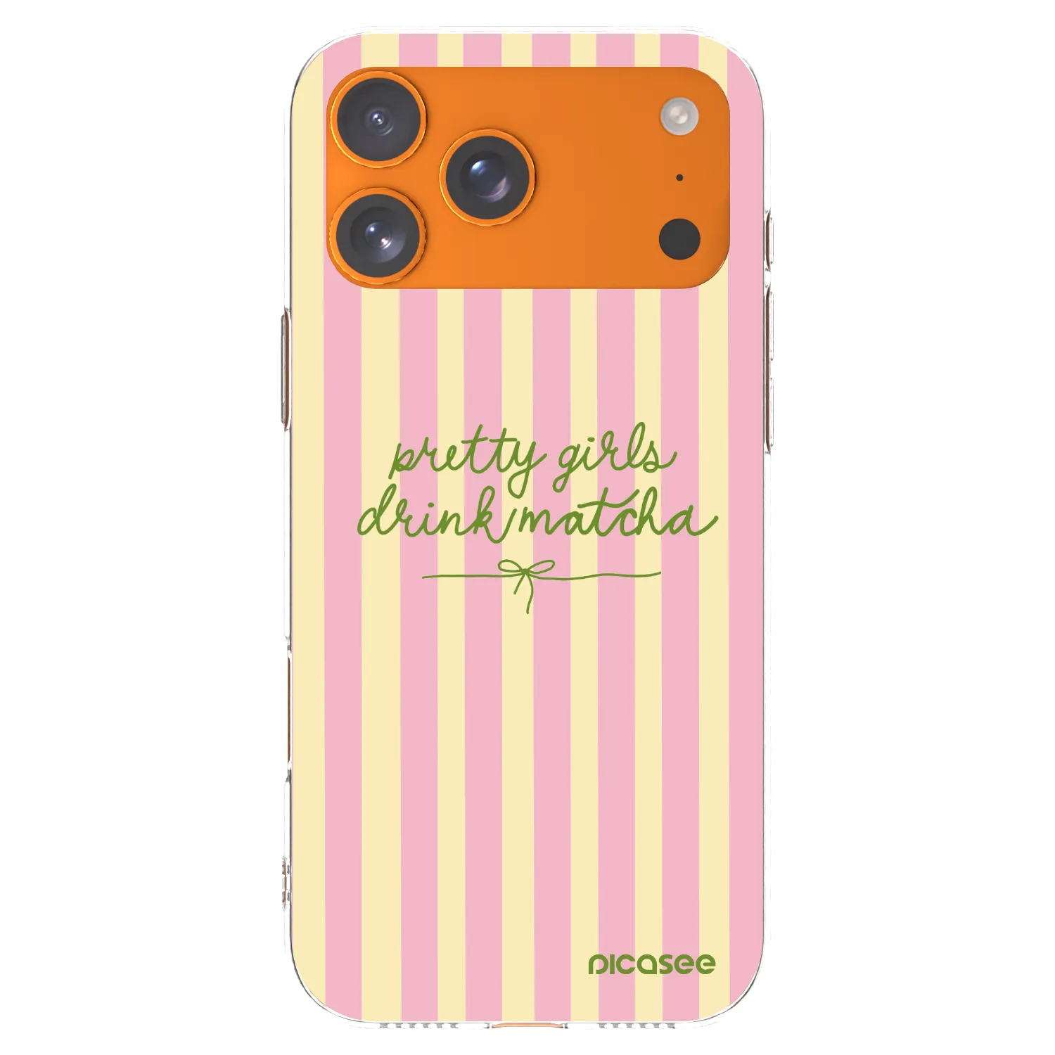 Picasee husă transparentă din silicon pentru Apple iPhone 17 Pro Max - Pretty matcha