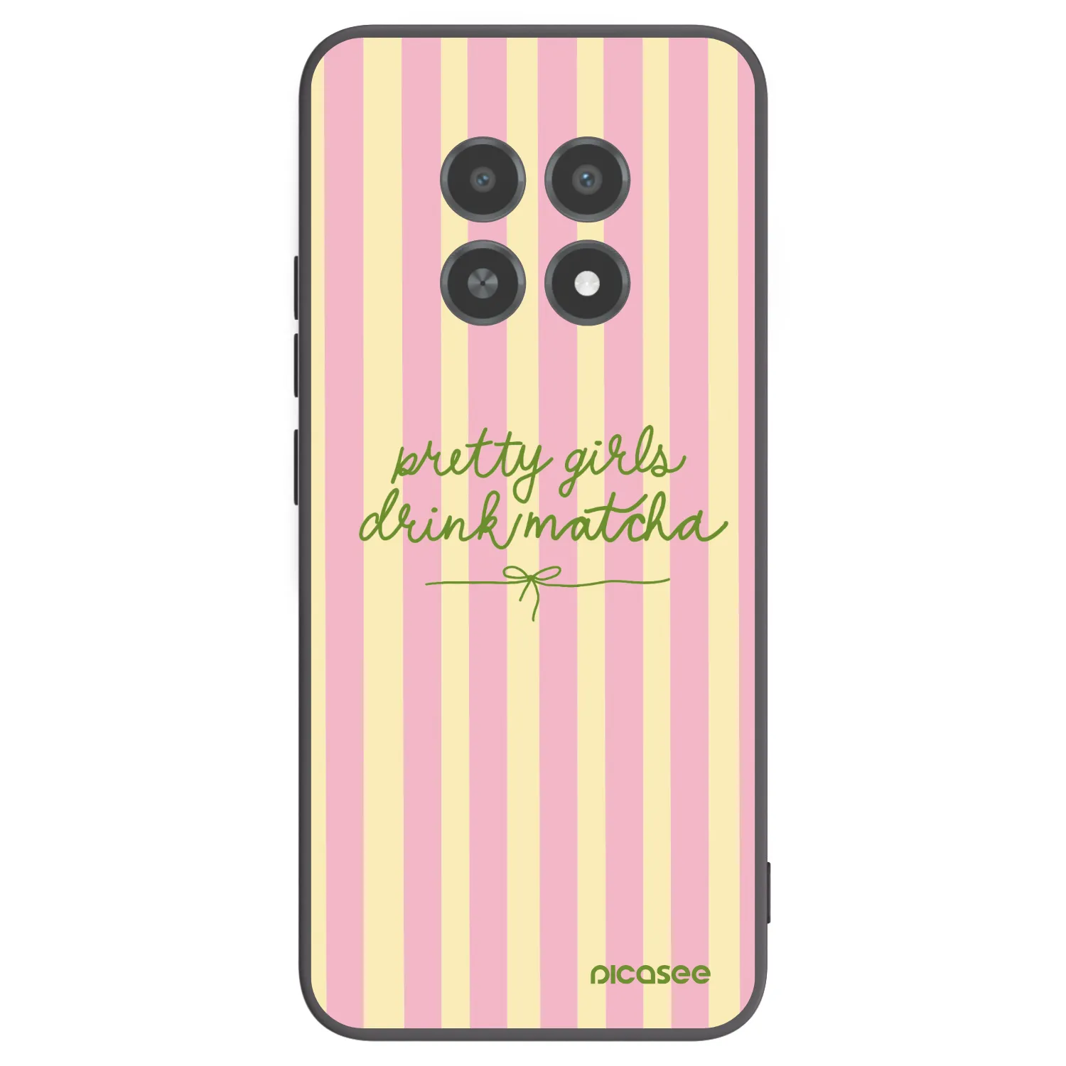 Picasee husă neagră din silicon pentru Realme 12X - Pretty matcha