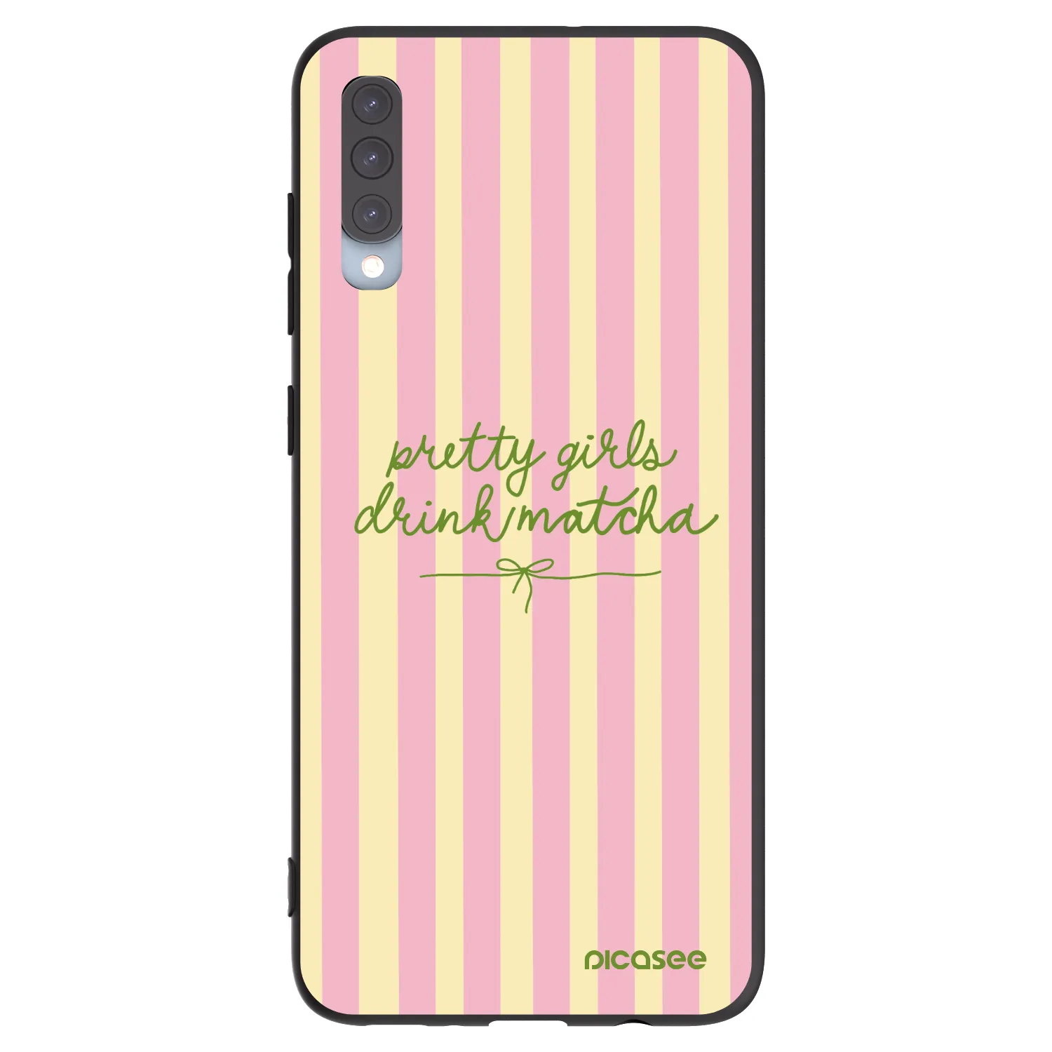 Picasee husă neagră din silicon pentru Samsung Galaxy A70 A705F - Pretty matcha