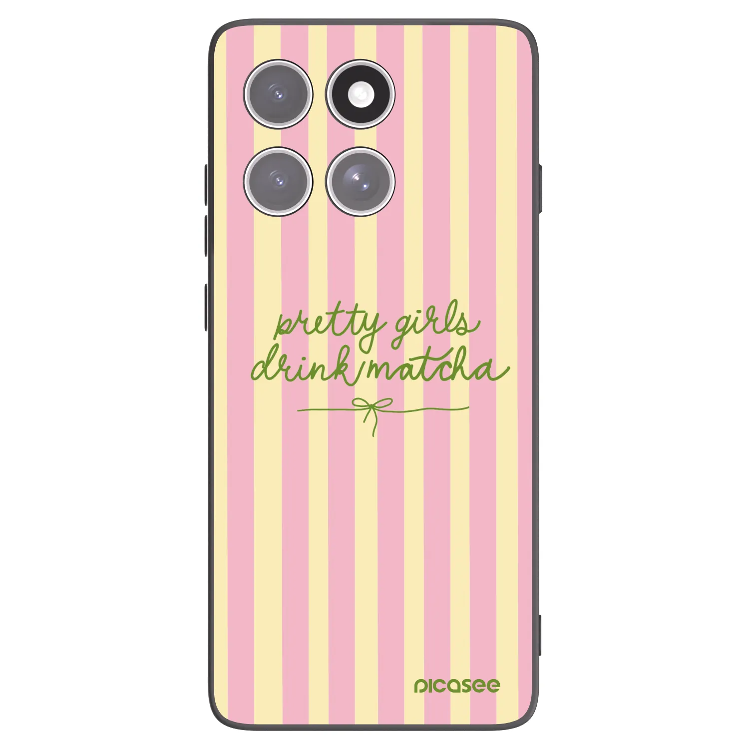 Picasee husă neagră din silicon pentru Motorola Edge 60 Pro - Pretty matcha