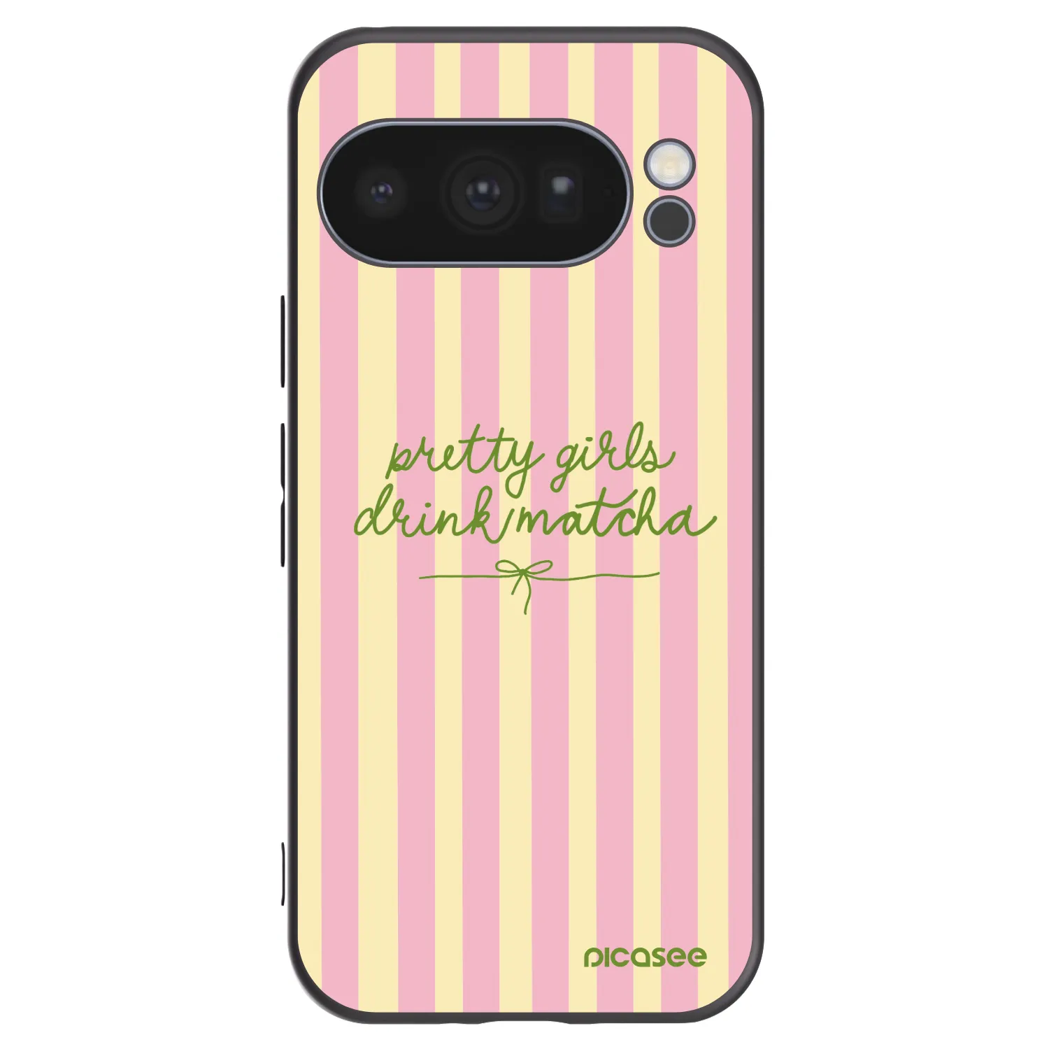 Picasee husă neagră din silicon pentru Google Pixel 10 Pro - Pretty matcha