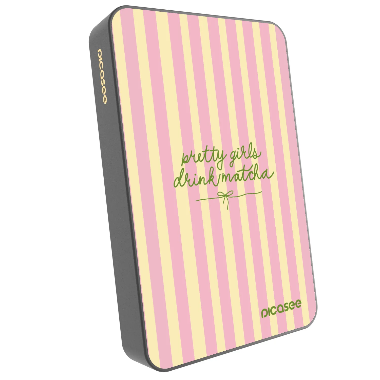 Picasee Powerbank cu MagSafe 10 000 mAh Gri - Pretty matcha