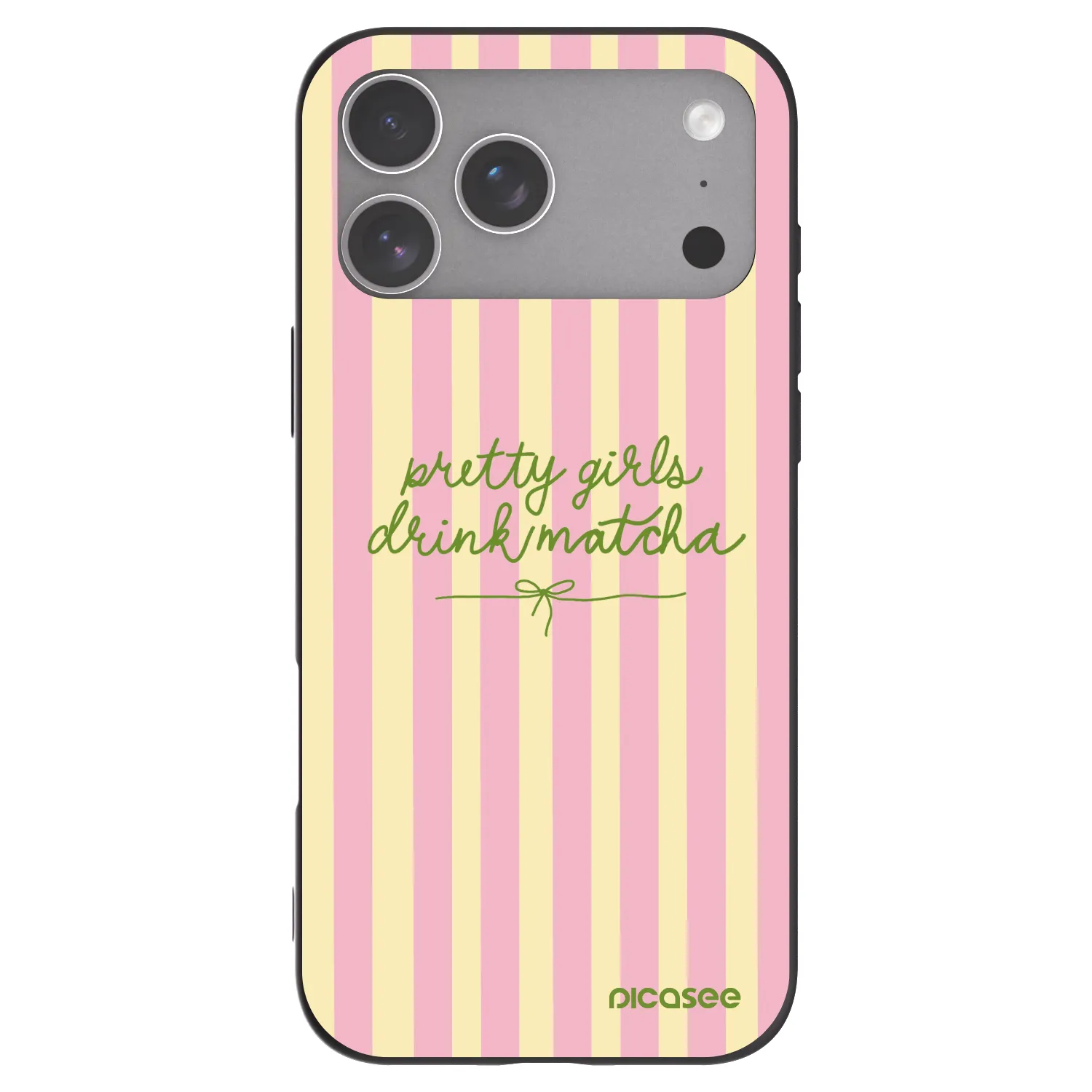 Picasee husă neagră din silicon pentru Apple iPhone 18 Pro Max - Pretty matcha