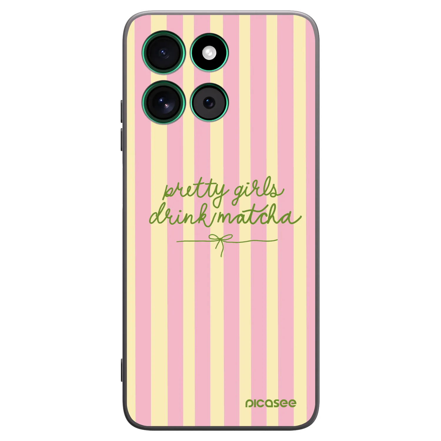 Picasee husă neagră din silicon pentru Motorola Moto G57 Power - Pretty matcha
