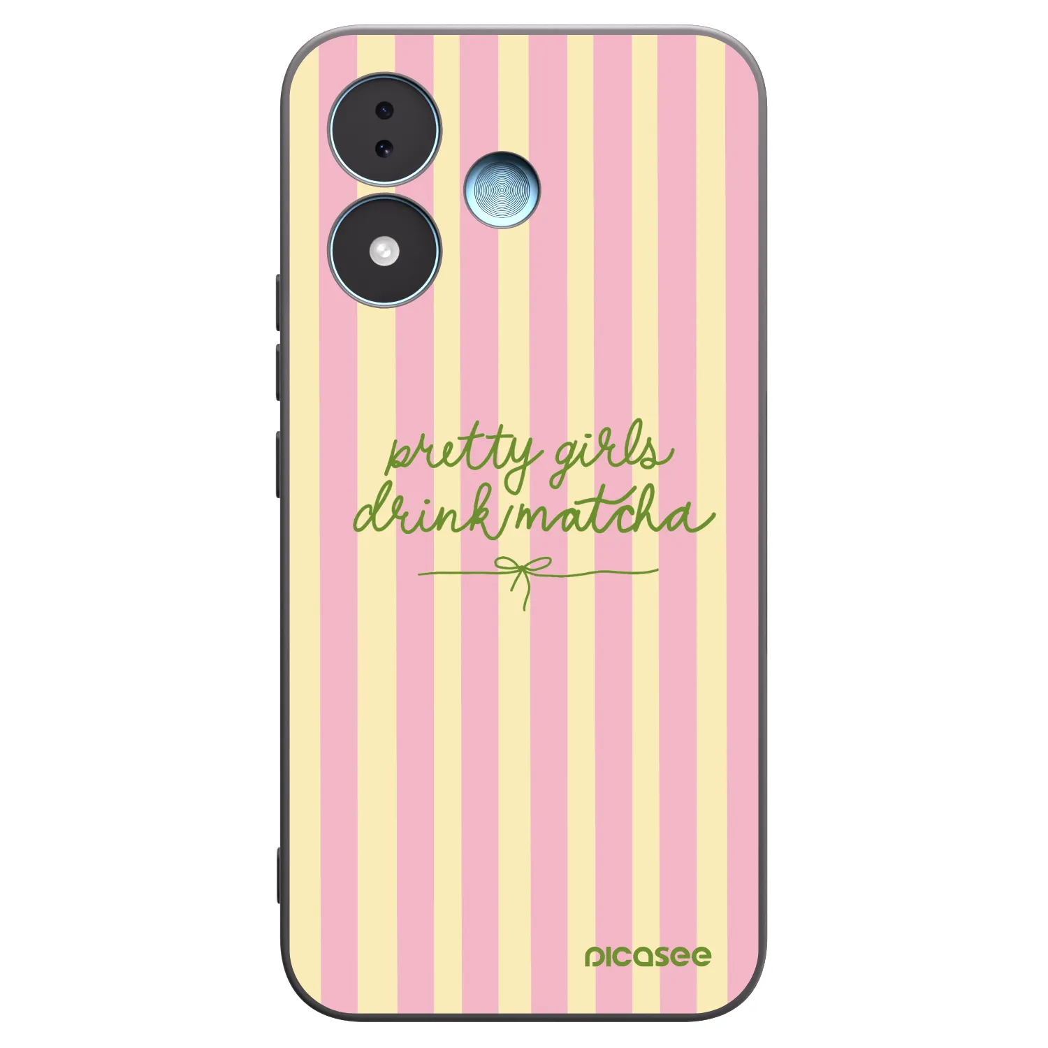 Picasee husă neagră din silicon pentru Xiaomi Redmi Note 17 5G - Pretty matcha