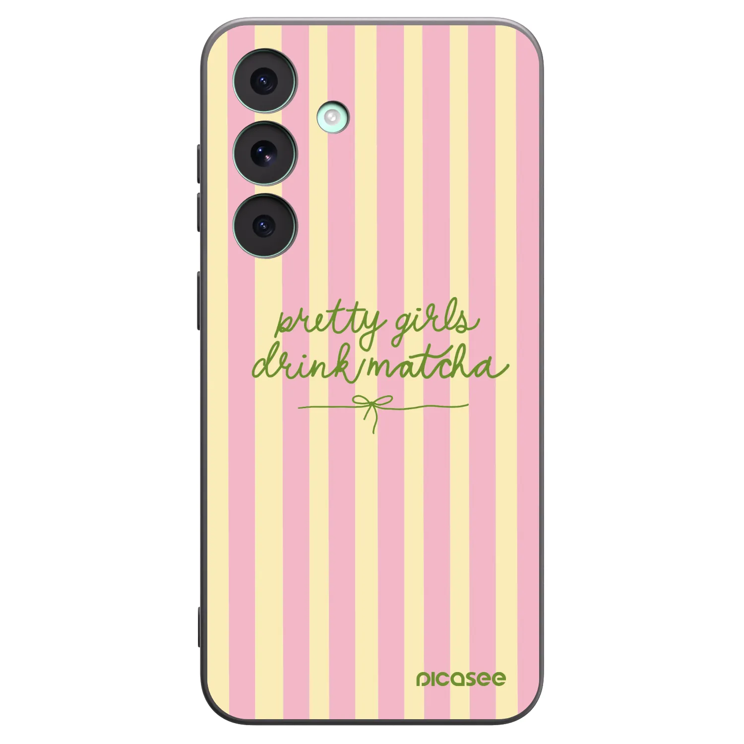 Picasee husă neagră din silicon pentru Samsung Galaxy S26 FE - Pretty matcha