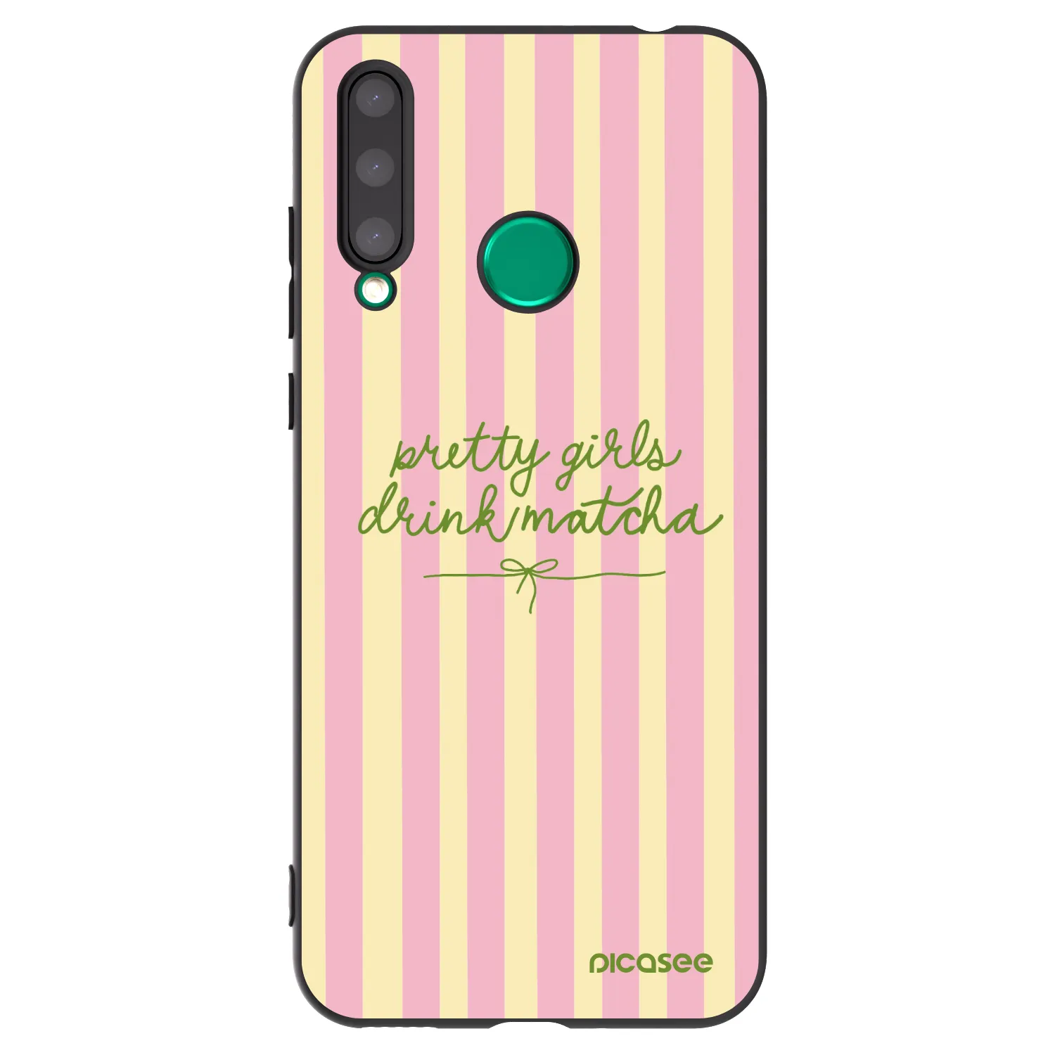 Picasee husă neagră din silicon pentru Honor 20 Lite - Pretty matcha