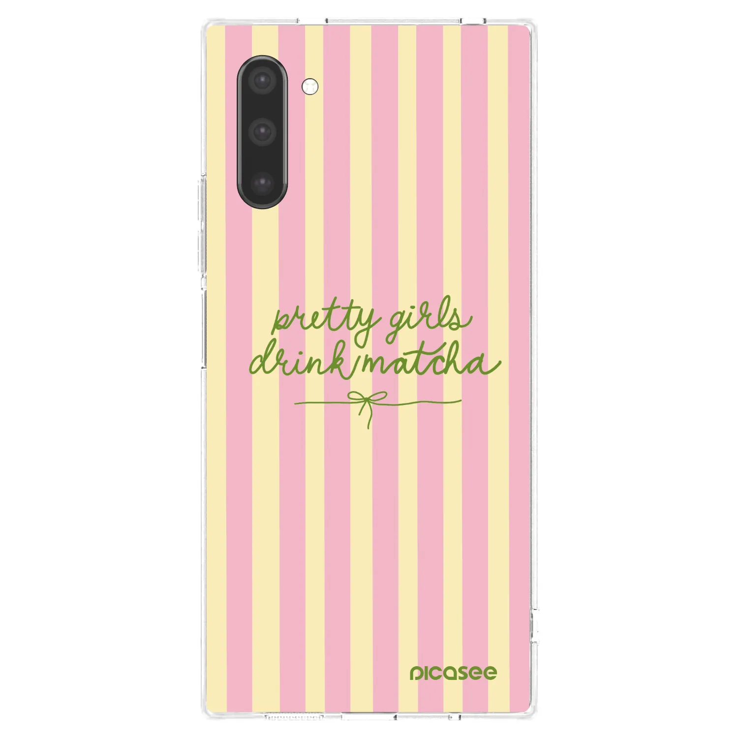 Picasee husă transparentă din silicon pentru Samsung Galaxy Note 10 N970F - Pretty matcha