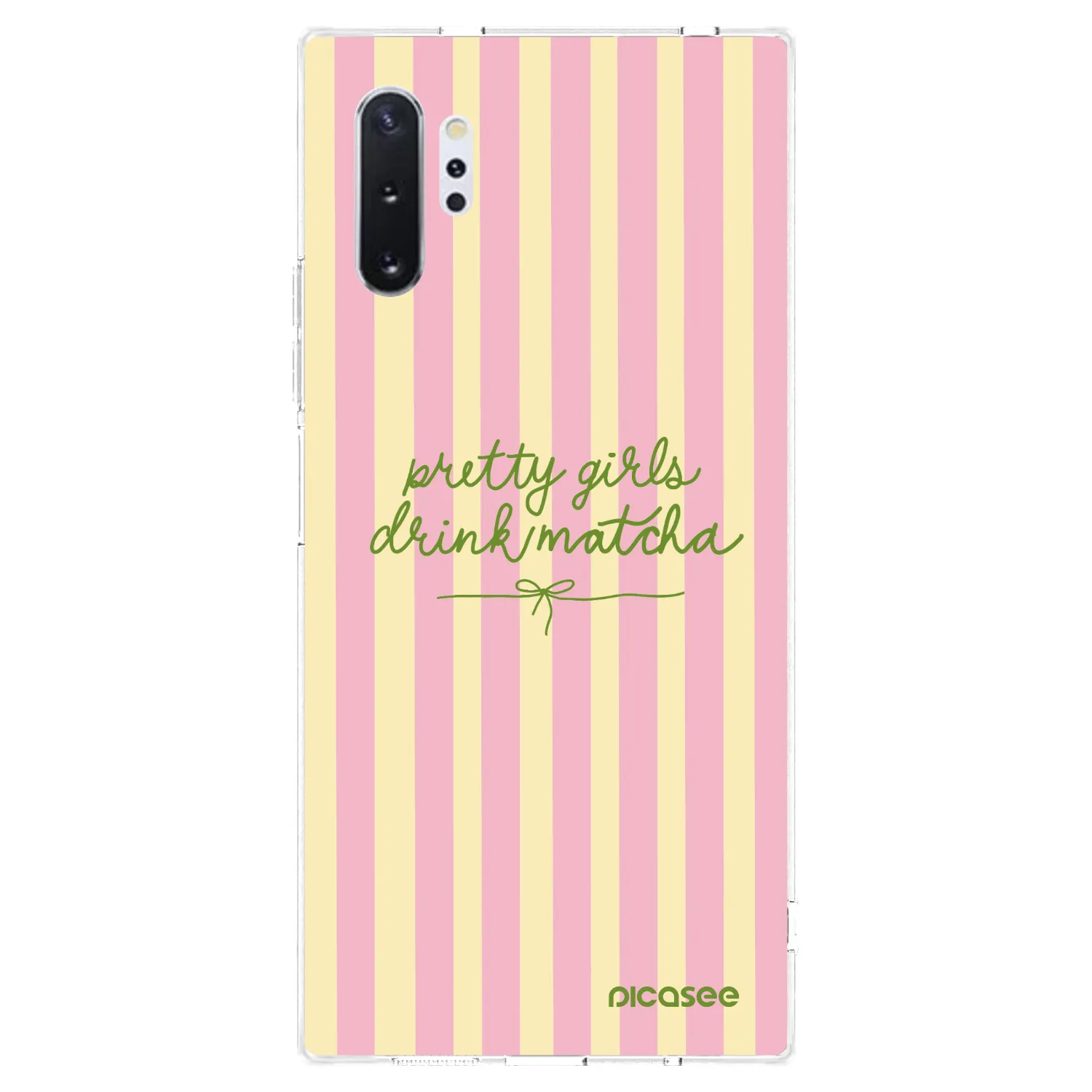 Picasee husă transparentă din silicon pentru Samsung Galaxy Note 10+ N975F - Pretty matcha