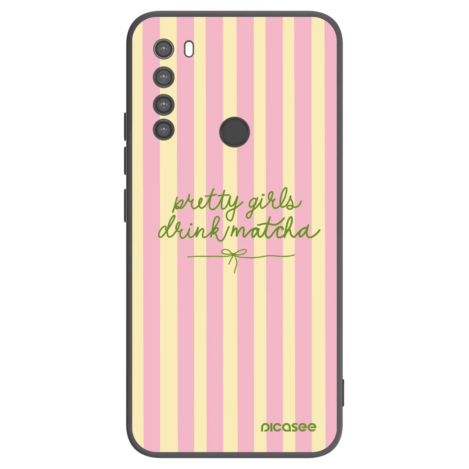 Picasee husă neagră din silicon pentru Xiaomi Redmi Note 8 - Pretty matcha