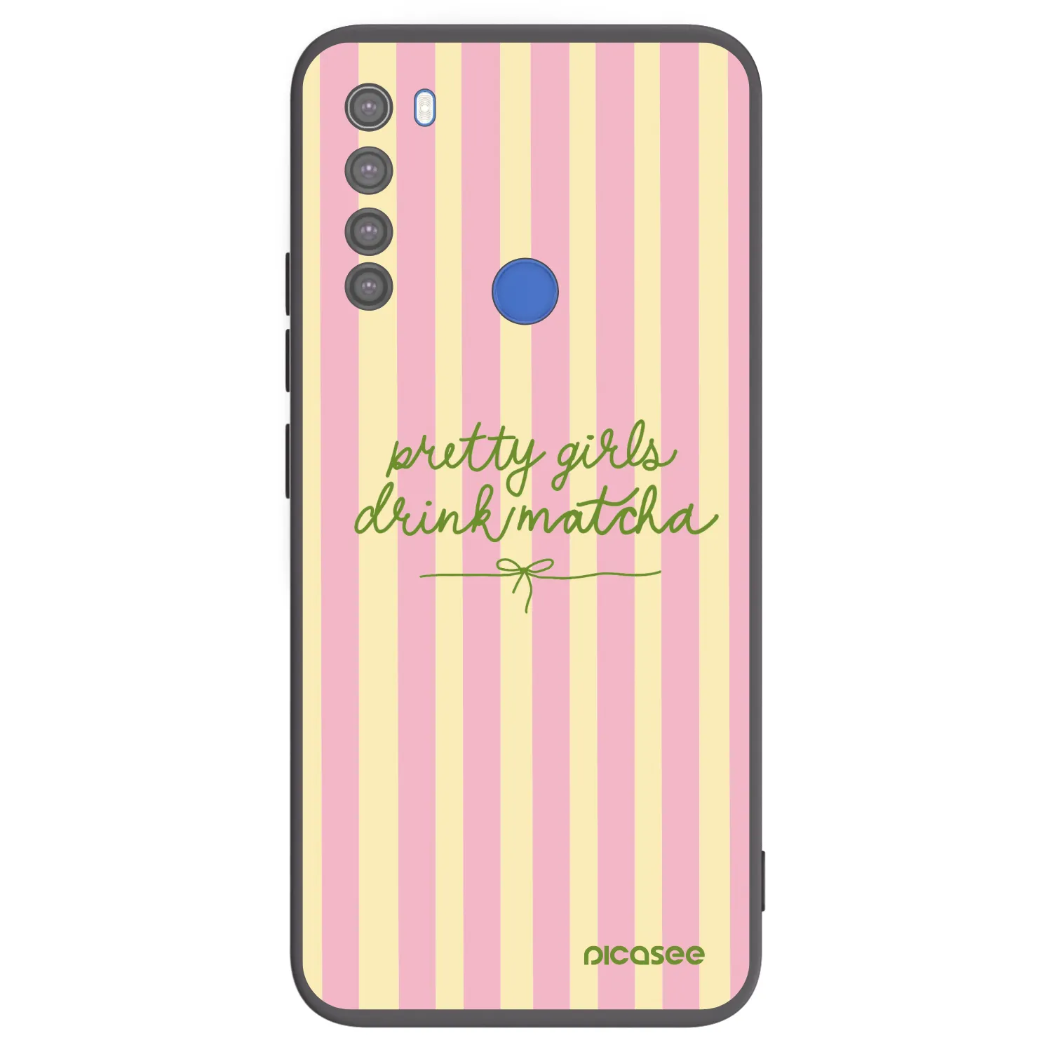 Picasee husă neagră din silicon pentru Xiaomi Redmi Note 8T - Pretty matcha