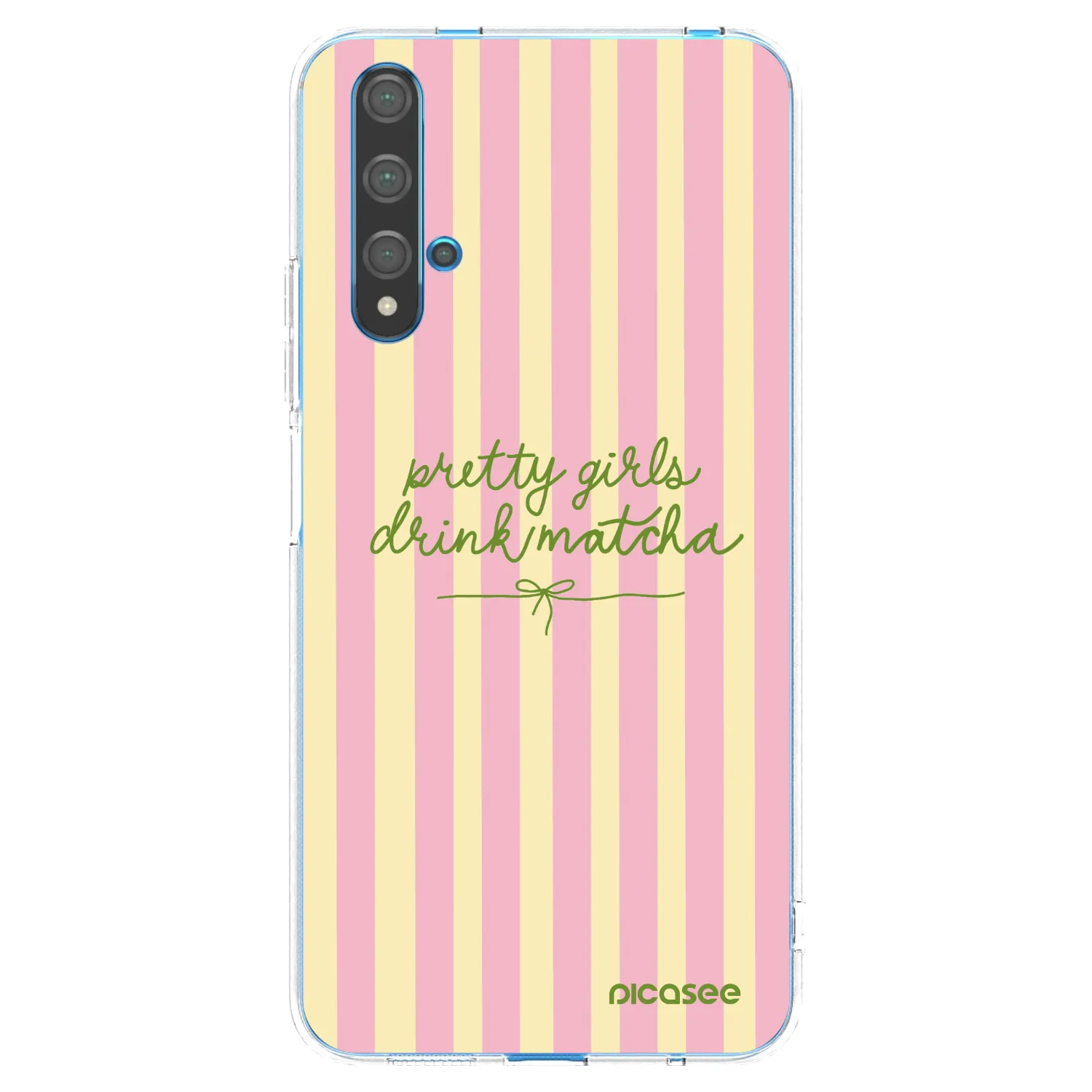 Picasee husă transparentă din silicon pentru Huawei Nova 5T - Pretty matcha