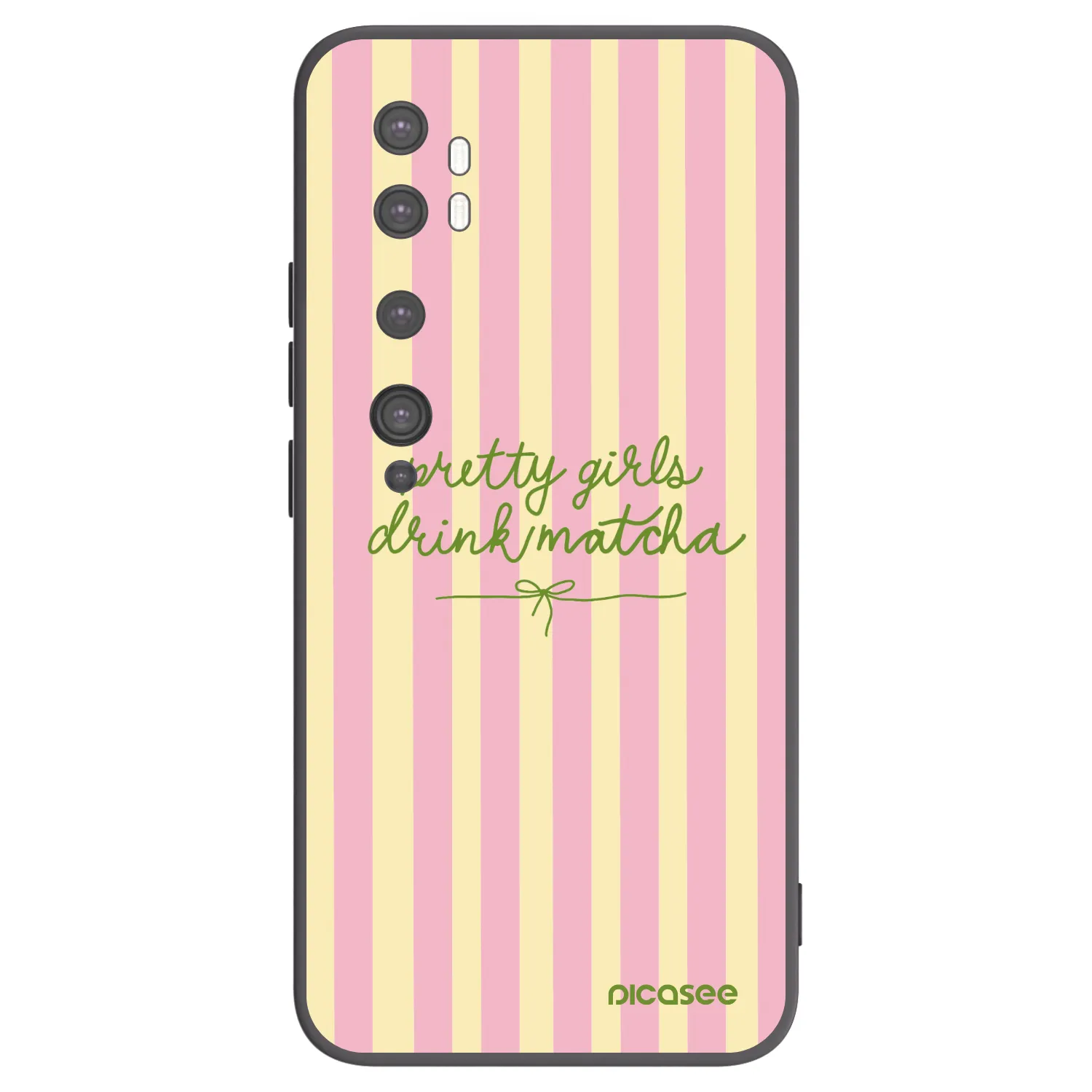 Picasee husă neagră din silicon pentru Xiaomi Mi Note 10 (Pro) - Pretty matcha
