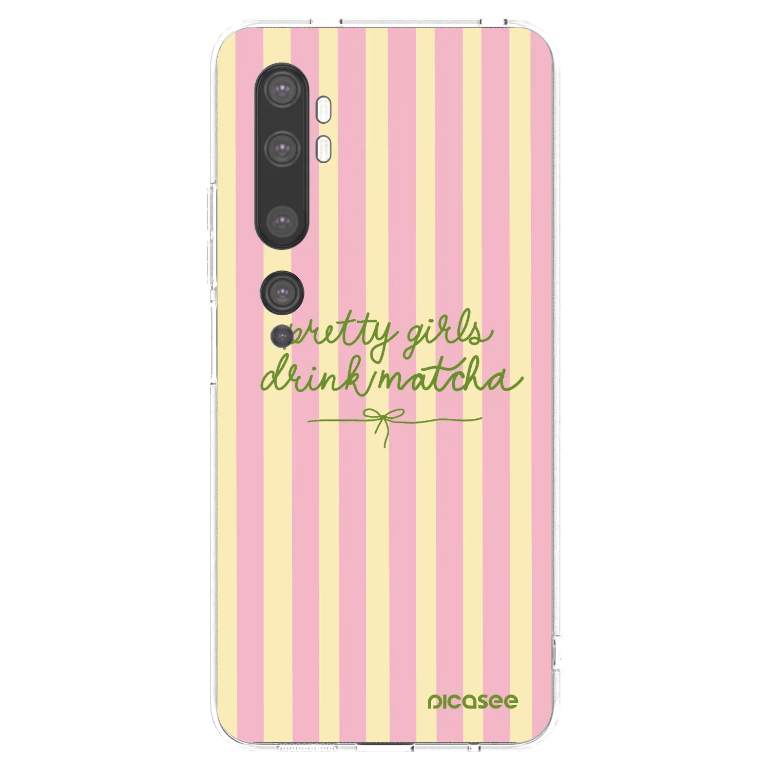 Picasee husă transparentă din silicon pentru Xiaomi Mi Note 10 (Pro) - Pretty matcha
