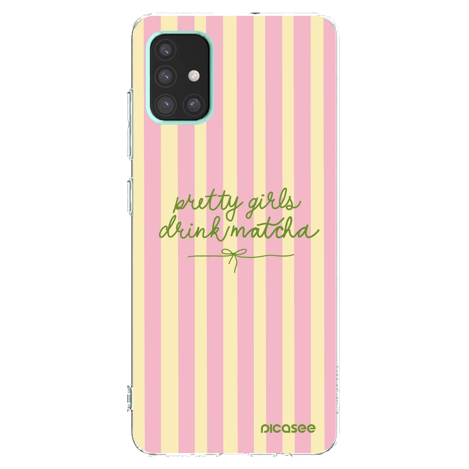 Picasee husă transparentă din silicon pentru Samsung Galaxy A51 A515F - Pretty matcha