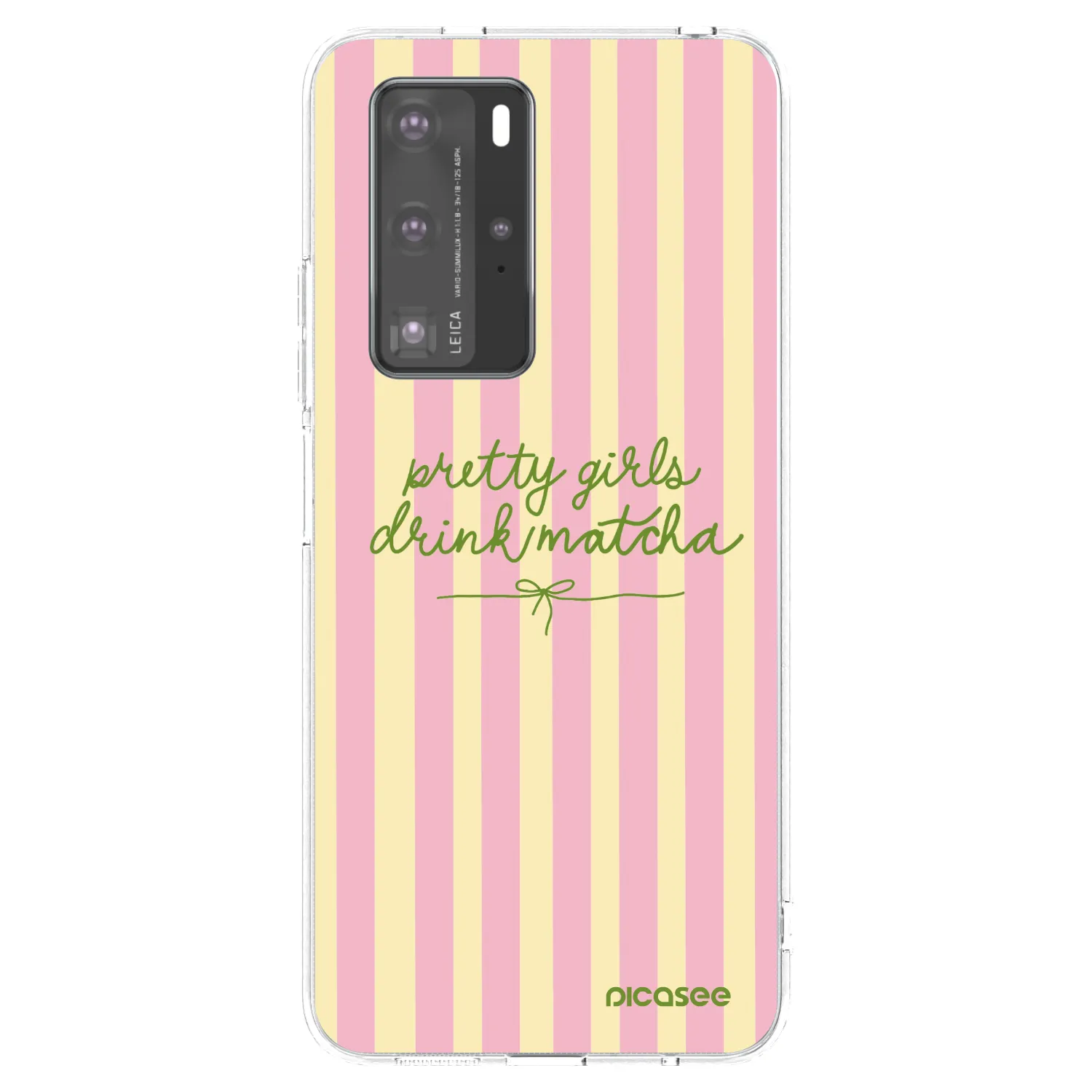 Picasee husă transparentă din silicon pentru Huawei P40 Pro - Pretty matcha