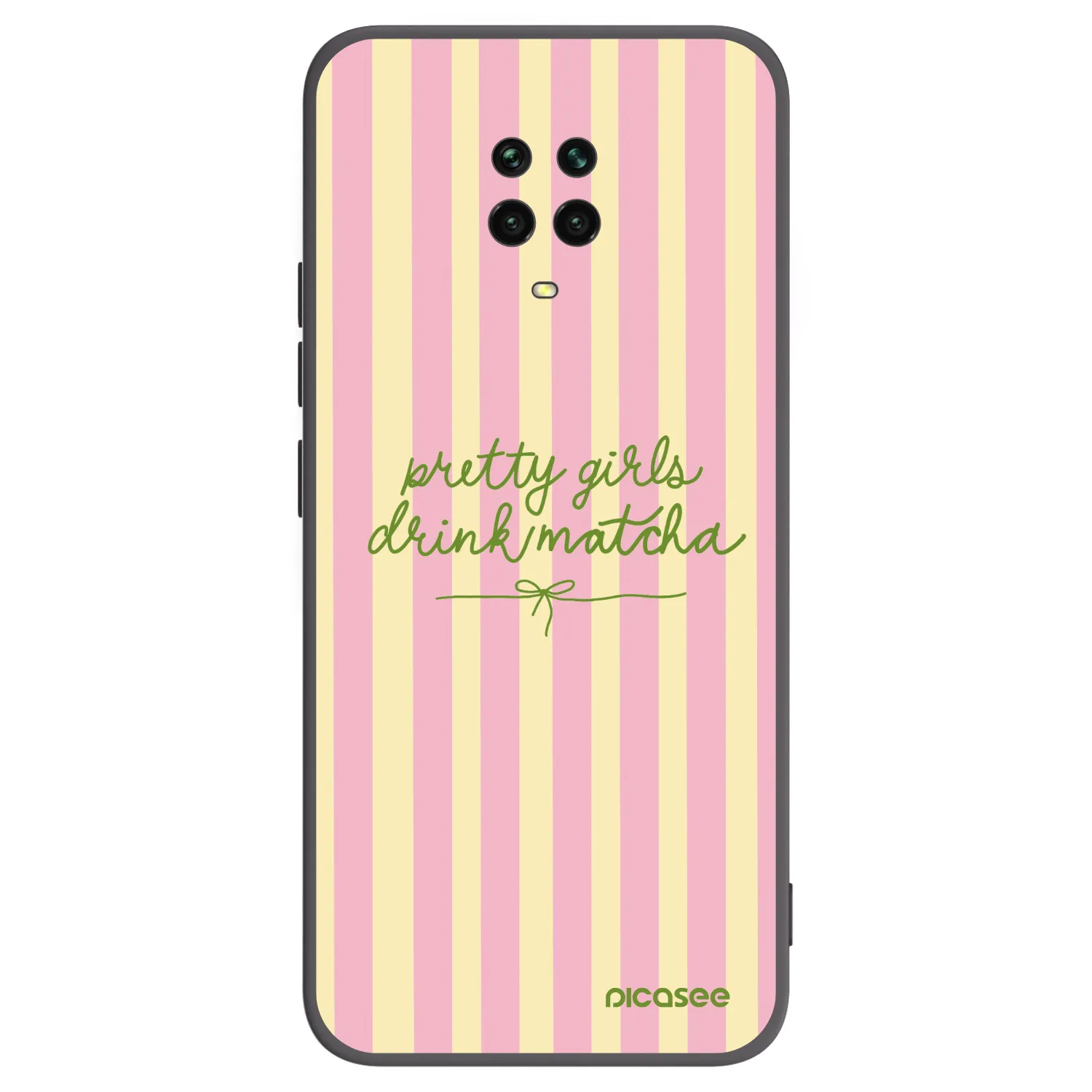 Picasee husă neagră din silicon pentru Xiaomi Redmi Note 9 Pro - Pretty matcha