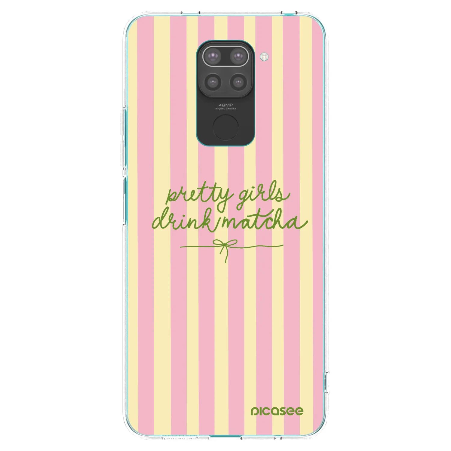 Picasee husă neagră din silicon pentru Xiaomi Redmi Note 9 - Pretty matcha