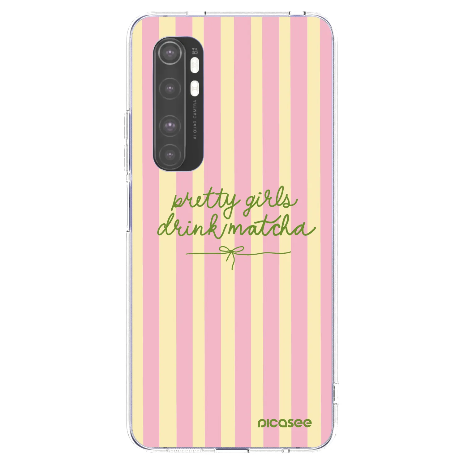 Picasee husă transparentă din silicon pentru Xiaomi Mi Note 10 Lite - Pretty matcha
