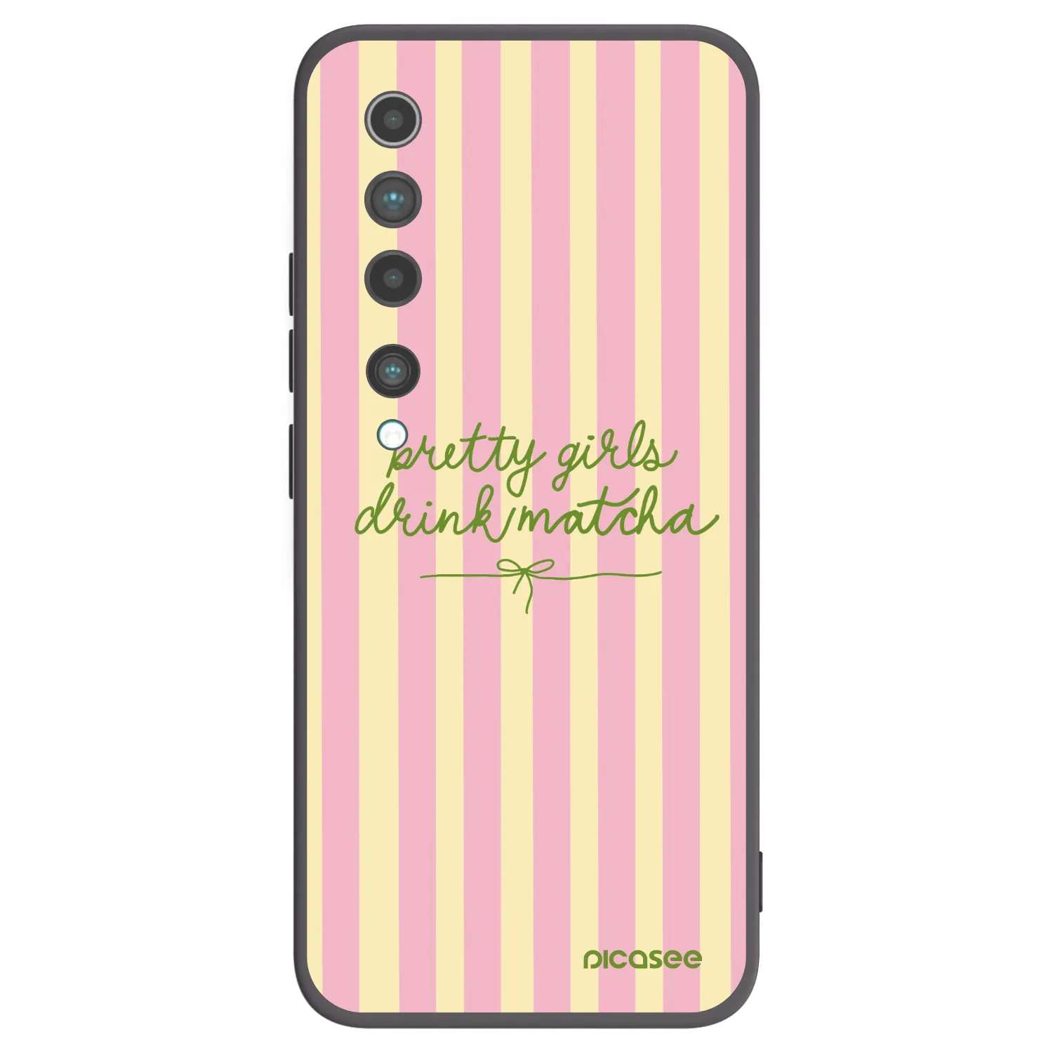 Picasee husă neagră din silicon pentru Xiaomi Mi 10 - Pretty matcha