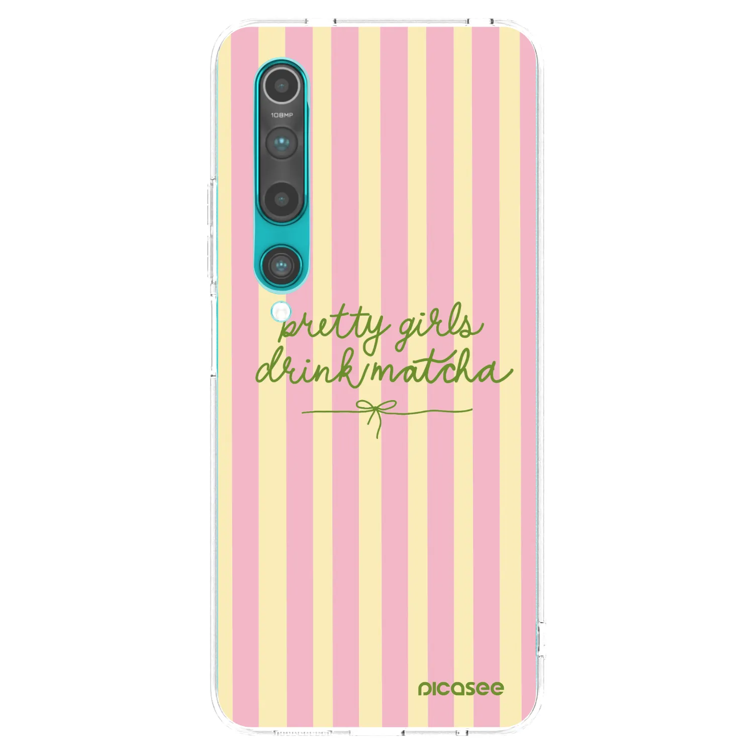 Picasee husă transparentă din silicon pentru Xiaomi Mi 10 - Pretty matcha