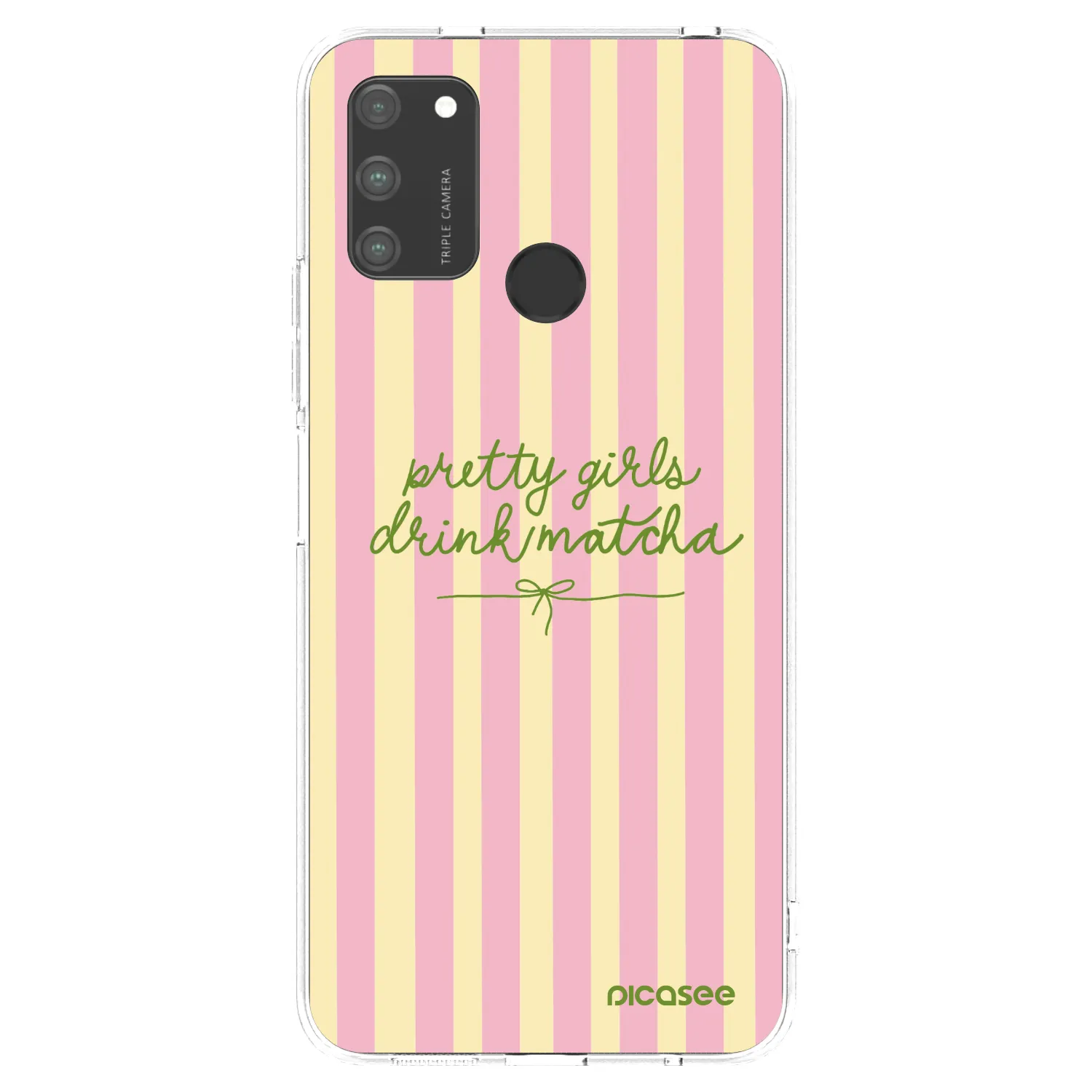 Picasee husă transparentă din silicon pentru Honor 9A - Pretty matcha