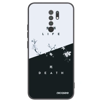 Picasee husă neagră din silicon pentru Xiaomi Redmi 9 - Life - Death