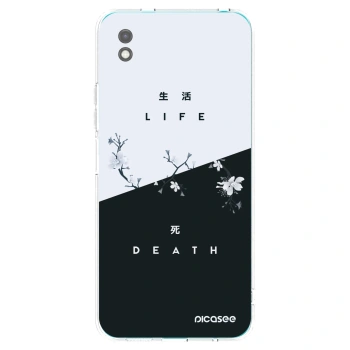 Picasee husă neagră din silicon pentru Xiaomi Redmi 9A - Life - Death