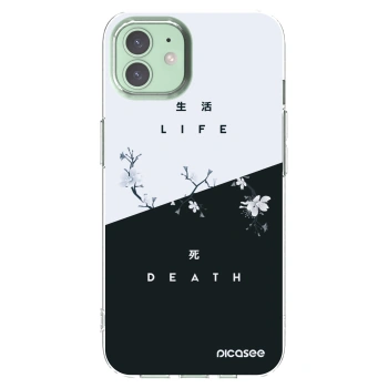 Picasee husă transparentă din silicon pentru Apple iPhone 12 - Life - Death