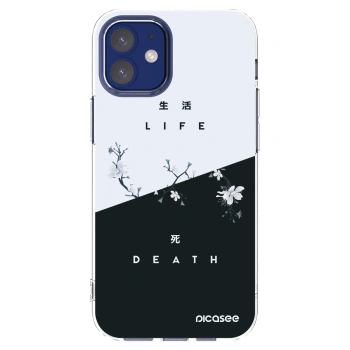 Picasee husă transparentă din silicon pentru Apple iPhone 12 mini - Life - Death
