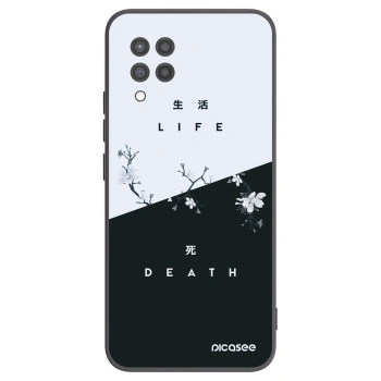Picasee husă neagră din silicon pentru Samsung Galaxy A42 A426B - Life - Death