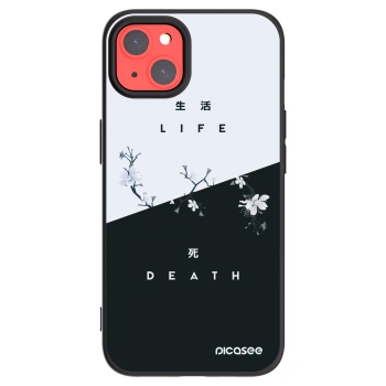 Picasee husă neagră din silicon pentru Apple iPhone 13 - Life - Death