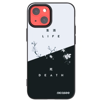 Picasee husă neagră din silicon pentru Apple iPhone 13 mini - Life - Death