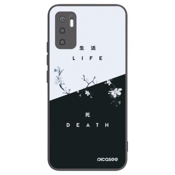 Picasee husă neagră din silicon pentru Xiaomi Redmi Note 10 5G - Life - Death