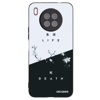 Picasee husă neagră din silicon pentru Huawei Nova 8i - Life - Death