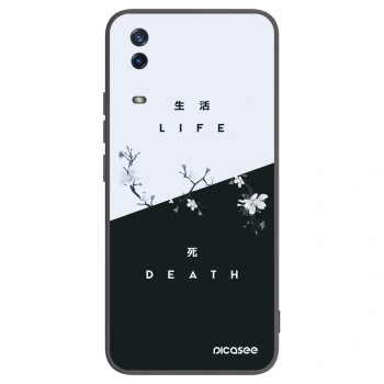 Picasee husă neagră din silicon pentru Vivo Y11s - Life - Death