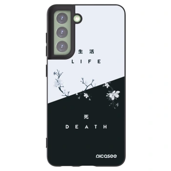Picasee husă neagră din silicon pentru Samsung Galaxy S21 FE 5G - Life - Death