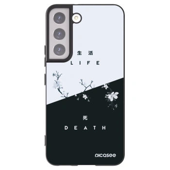 Picasee husă neagră din silicon pentru Samsung Galaxy S22 5G - Life - Death