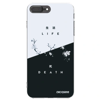 Picasee husă transparentă din silicon pentru Apple iPhone 7 Plus - Life - Death