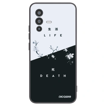 Picasee husă neagră din silicon pentru Vivo V23 5G - Life - Death