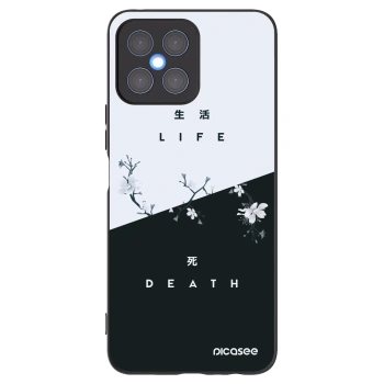 Picasee husă neagră din silicon pentru Honor X8 4G - Life - Death