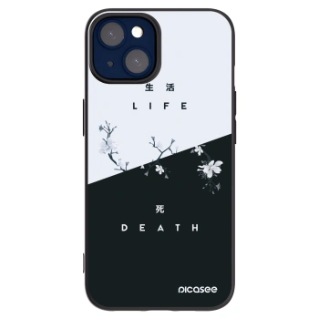 Picasee husă neagră din silicon pentru Apple iPhone 14 - Life - Death