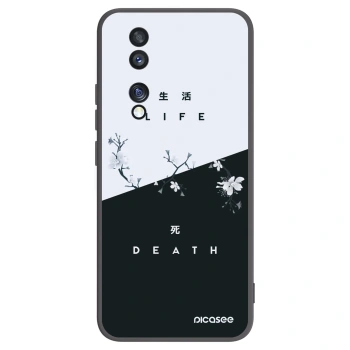 Picasee husă neagră din silicon pentru Honor 70 - Life - Death