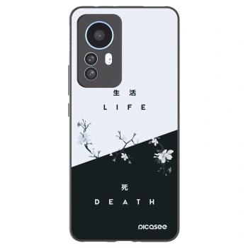 Picasee husă neagră din silicon pentru Xiaomi 12T - Life - Death