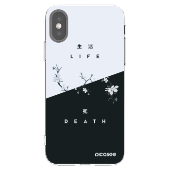 Picasee husă transparentă din silicon pentru Apple iPhone X/XS - Life - Death