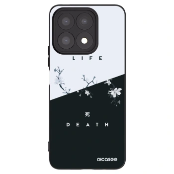 Picasee husă neagră din silicon pentru Honor X8a - Life - Death