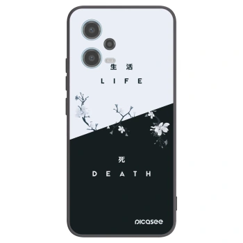 Picasee husă neagră din silicon pentru Xiaomi Redmi Note 12 5G - Life - Death